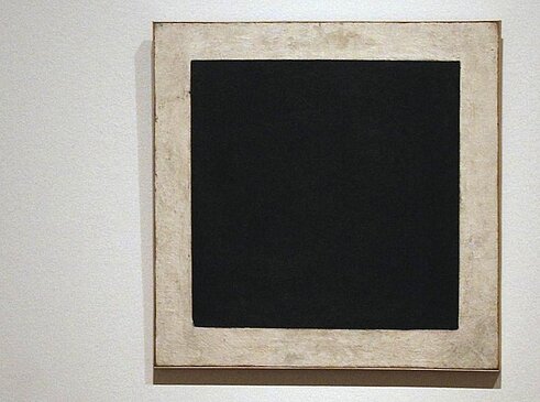 Black Square by Kazimir Malevich, one of the most influential paintings of the 20th century.